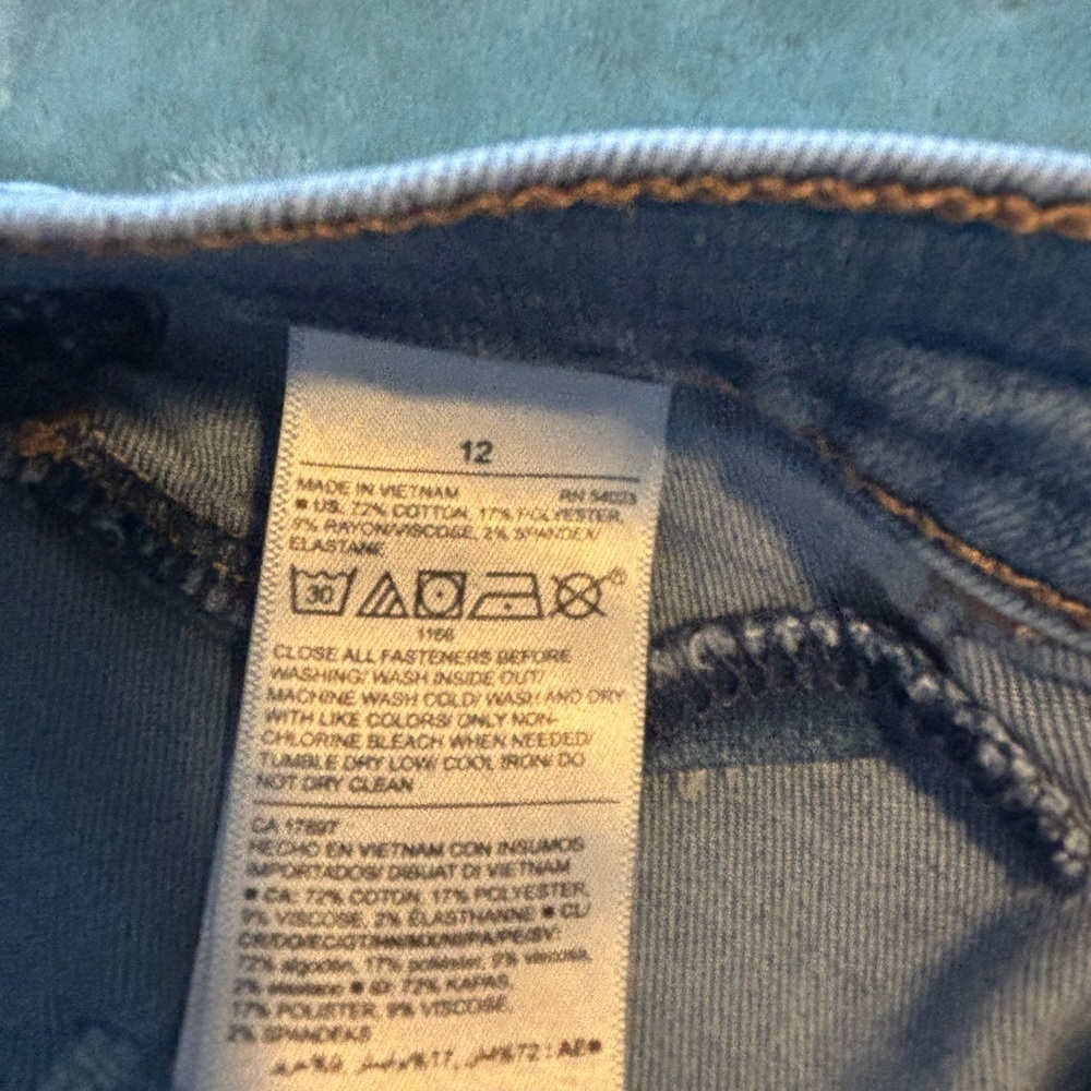 2 pair Girls Old Navy Rock Star jeggings. Size 12 adjustable waist. - Picture 14 of 14